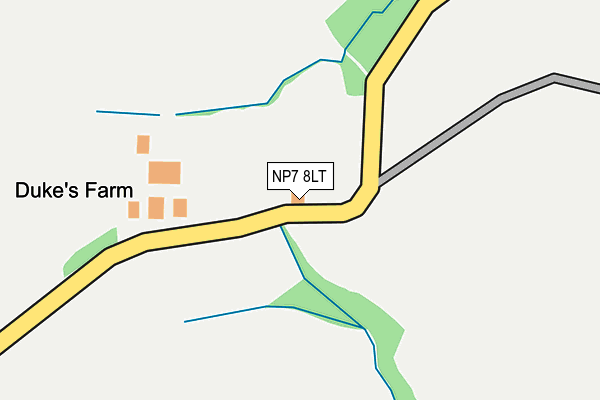NP7 8LT map - OS OpenMap – Local (Ordnance Survey)