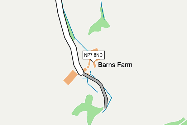 NP7 8ND map - OS OpenMap – Local (Ordnance Survey)