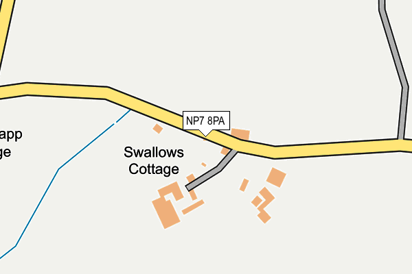 NP7 8PA map - OS OpenMap – Local (Ordnance Survey)