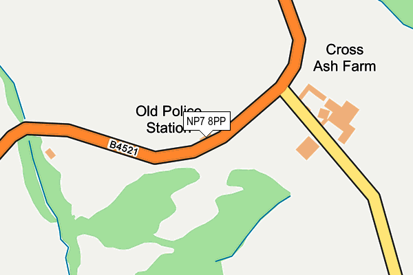 NP7 8PP map - OS OpenMap – Local (Ordnance Survey)
