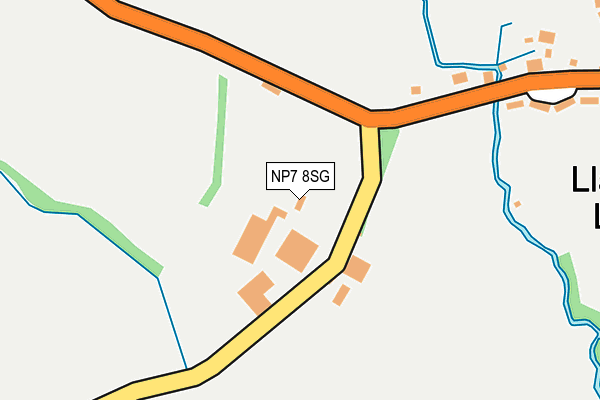 NP7 8SG map - OS OpenMap – Local (Ordnance Survey)