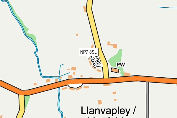 NP7 8SL map - OS OpenMap – Local (Ordnance Survey)