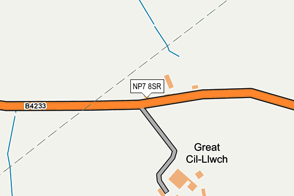 NP7 8SR map - OS OpenMap – Local (Ordnance Survey)