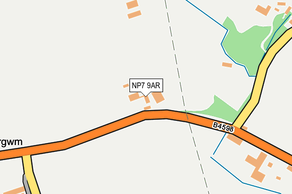 NP7 9AR map - OS OpenMap – Local (Ordnance Survey)