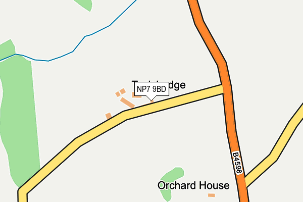 NP7 9BD map - OS OpenMap – Local (Ordnance Survey)