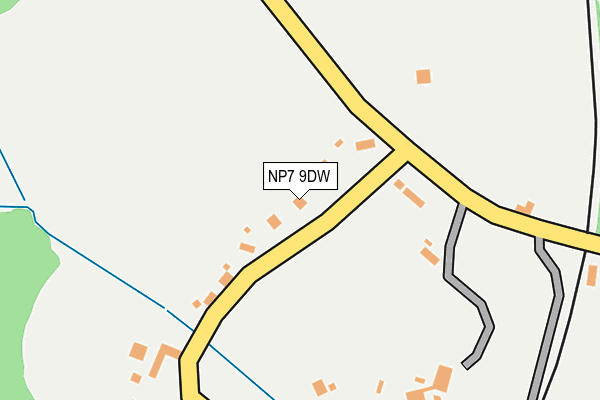 NP7 9DW map - OS OpenMap – Local (Ordnance Survey)