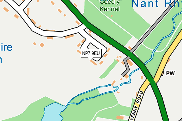NP7 9EU map - OS OpenMap – Local (Ordnance Survey)