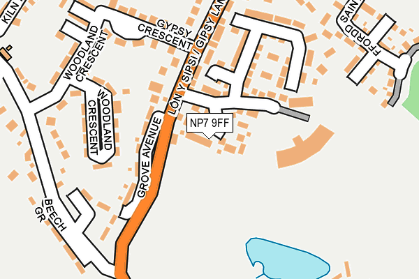NP7 9FF map - OS OpenMap – Local (Ordnance Survey)