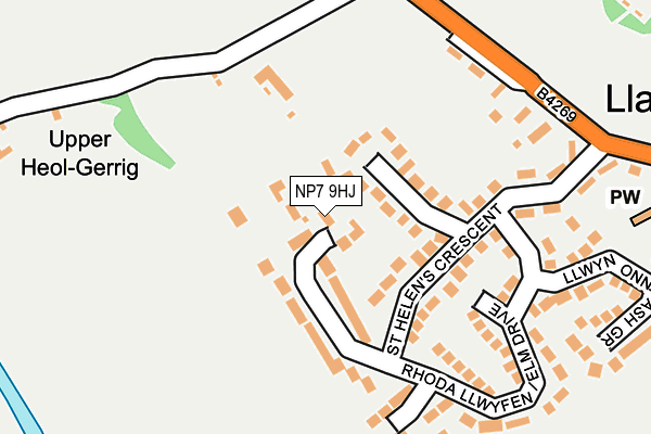 NP7 9HJ map - OS OpenMap – Local (Ordnance Survey)