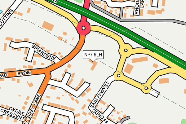 NP7 9LH map - OS OpenMap – Local (Ordnance Survey)