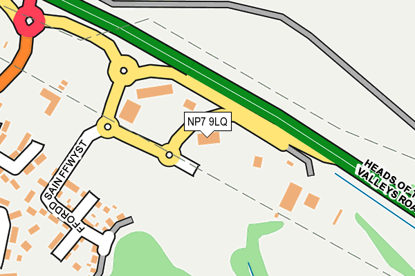 NP7 9LQ map - OS OpenMap – Local (Ordnance Survey)