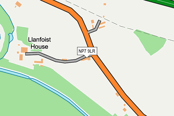 NP7 9LR map - OS OpenMap – Local (Ordnance Survey)