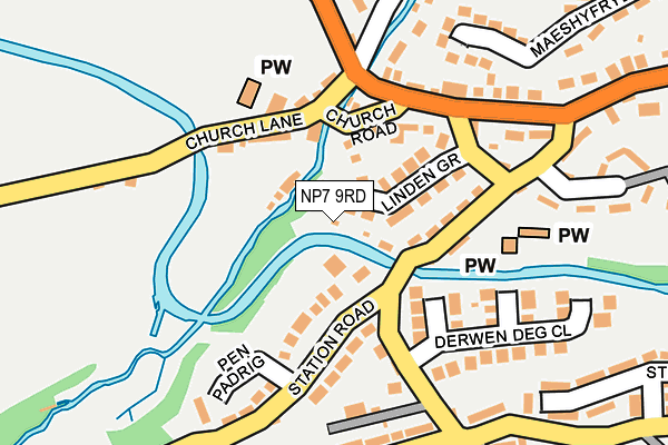 NP7 9RD map - OS OpenMap – Local (Ordnance Survey)