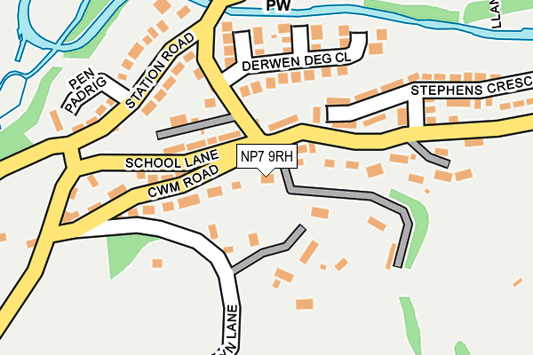 NP7 9RH map - OS OpenMap – Local (Ordnance Survey)
