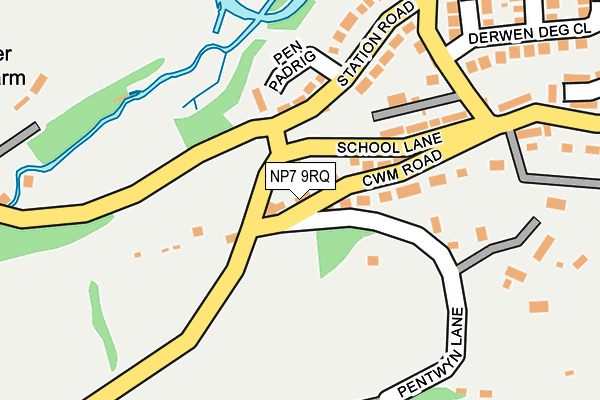 NP7 9RQ map - OS OpenMap – Local (Ordnance Survey)