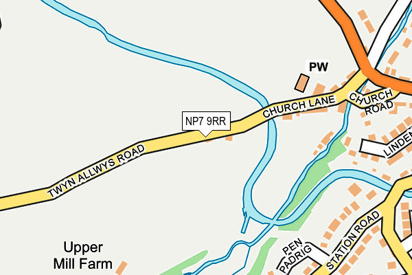 NP7 9RR map - OS OpenMap – Local (Ordnance Survey)