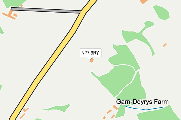 NP7 9RY map - OS OpenMap – Local (Ordnance Survey)