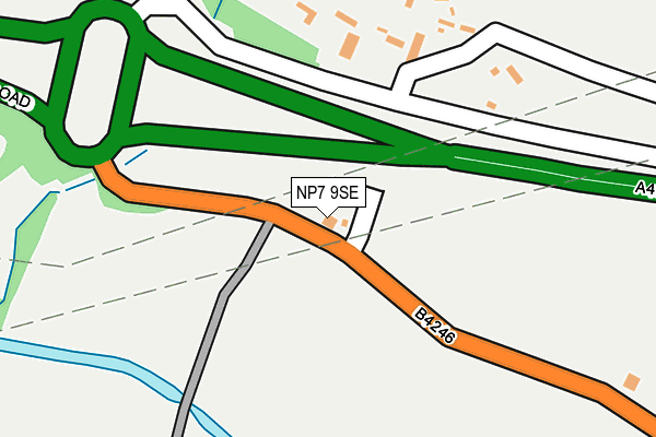 NP7 9SE map - OS OpenMap – Local (Ordnance Survey)