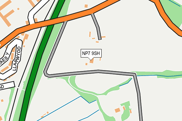 NP7 9SH map - OS OpenMap – Local (Ordnance Survey)