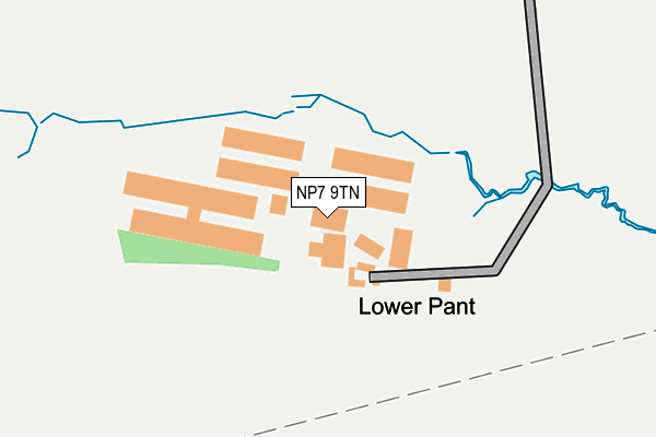 NP7 9TN map - OS OpenMap – Local (Ordnance Survey)