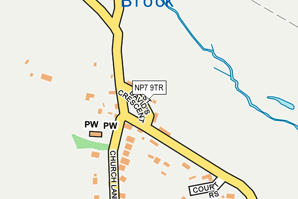 NP7 9TR map - OS OpenMap – Local (Ordnance Survey)