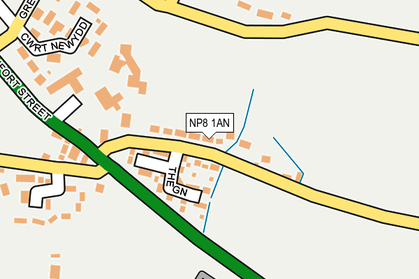 NP8 1AN map - OS OpenMap – Local (Ordnance Survey)