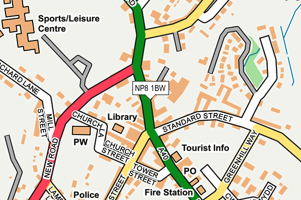 Map of CRICKHOWELL BUSINESS SERVICES LTD at local scale
