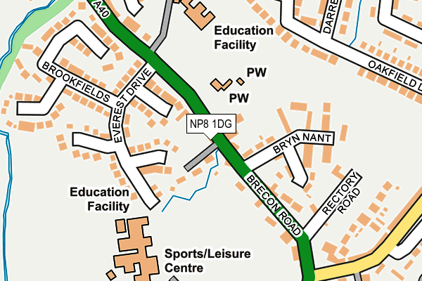 Map of J WILLIAMS PROPERTY MAINTENANCE LTD at local scale