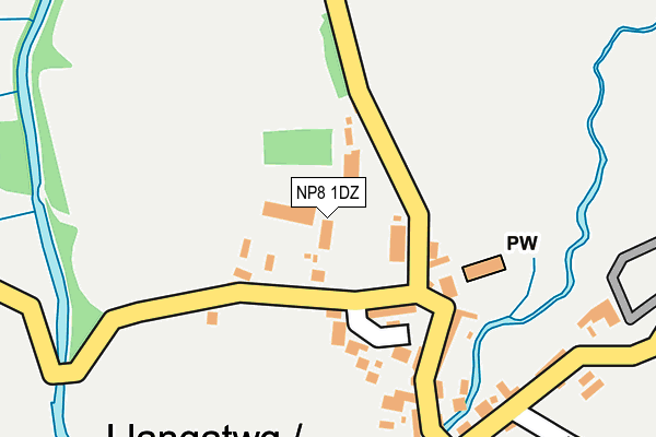 NP8 1DZ map - OS OpenMap – Local (Ordnance Survey)