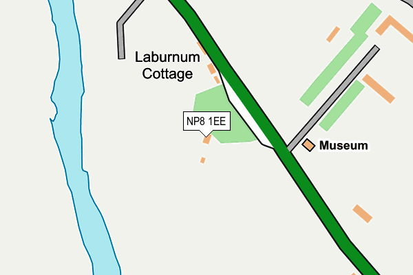 NP8 1EE map - OS OpenMap – Local (Ordnance Survey)