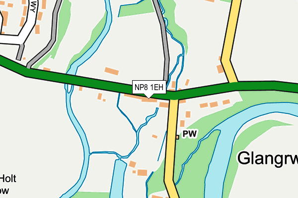 NP8 1EH map - OS OpenMap – Local (Ordnance Survey)