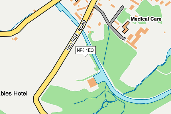NP8 1EQ map - OS OpenMap – Local (Ordnance Survey)