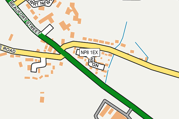 NP8 1EX map - OS OpenMap – Local (Ordnance Survey)
