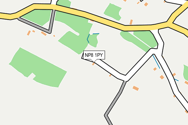NP8 1PY map - OS OpenMap – Local (Ordnance Survey)