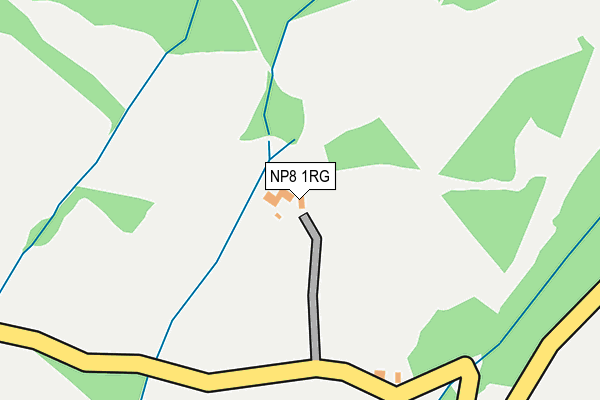 NP8 1RG map - OS OpenMap – Local (Ordnance Survey)