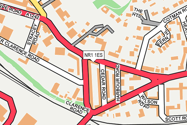 NR1 1ES map - OS OpenMap – Local (Ordnance Survey)