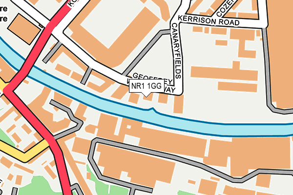 NR1 1GG map - OS OpenMap – Local (Ordnance Survey)