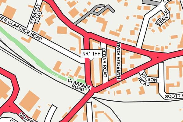 NR1 1HH map - OS OpenMap – Local (Ordnance Survey)
