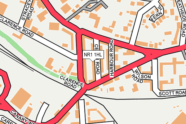 NR1 1HL map - OS OpenMap – Local (Ordnance Survey)