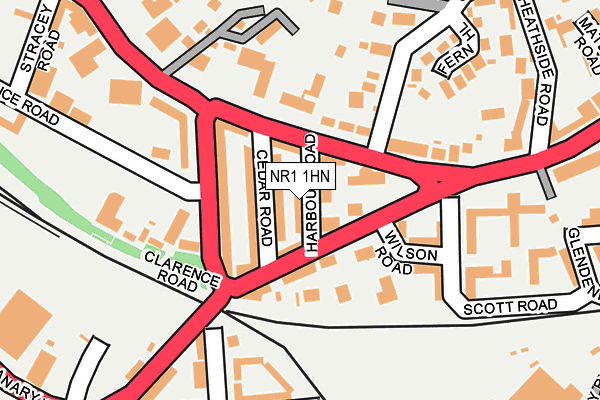 NR1 1HN map - OS OpenMap – Local (Ordnance Survey)