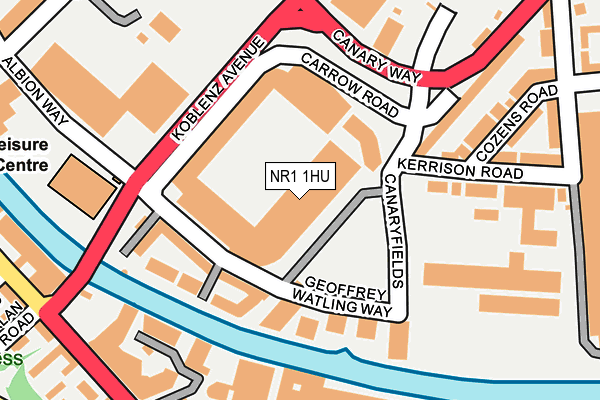 NR1 1HU map - OS OpenMap – Local (Ordnance Survey)