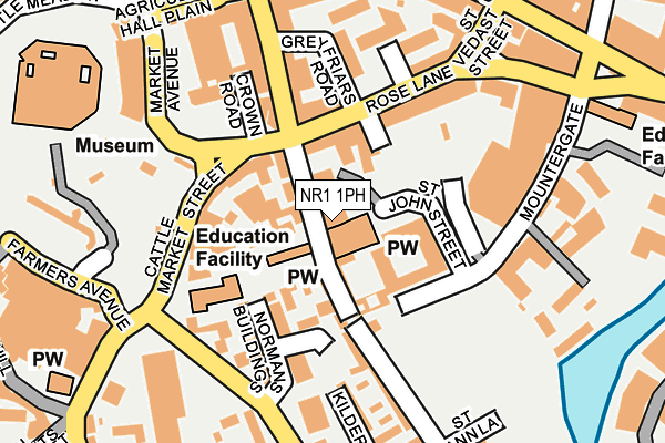 Map of KINGS CHURCH CENTRE FACILITIES NORWICH LIMITED at local scale