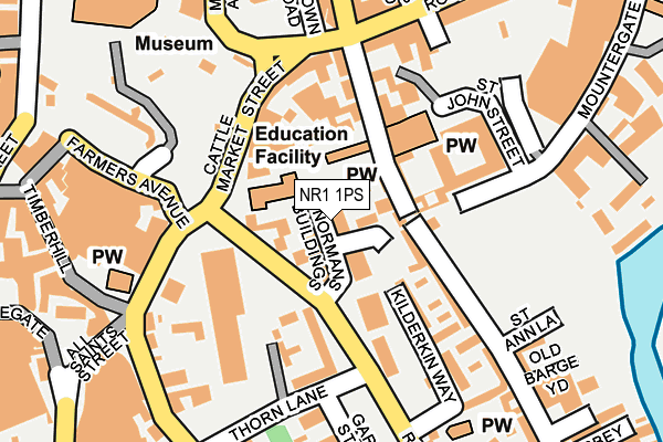 NR1 1PS map - OS OpenMap – Local (Ordnance Survey)