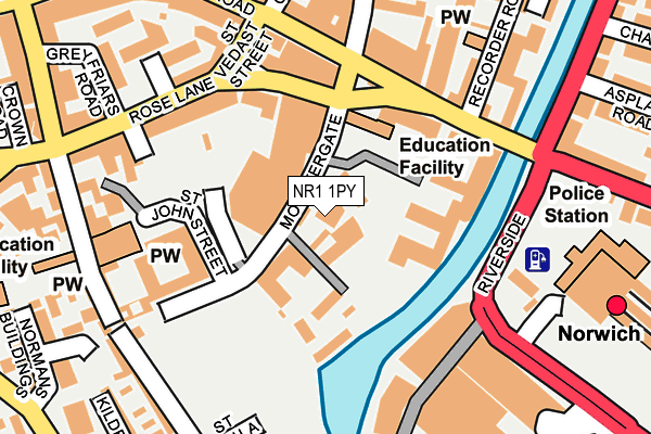 Map of LABYRINTH NORWICH LIMITED at local scale