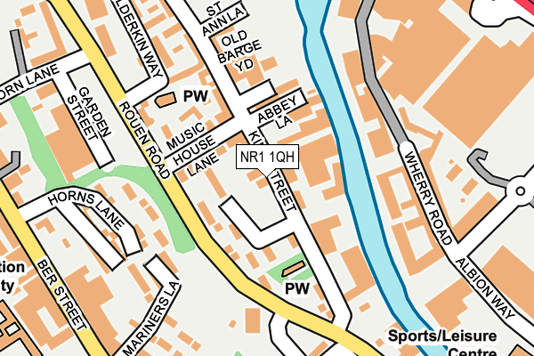 NR1 1QH map - OS OpenMap – Local (Ordnance Survey)