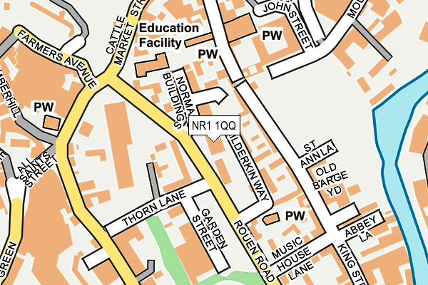 NR1 1QQ map - OS OpenMap – Local (Ordnance Survey)