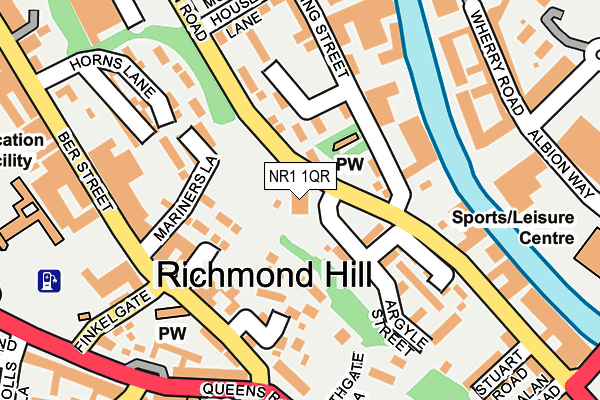 NR1 1QR map - OS OpenMap – Local (Ordnance Survey)