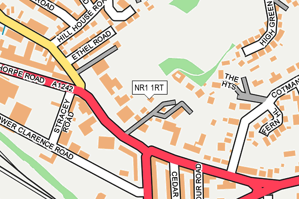 NR1 1RT map - OS OpenMap – Local (Ordnance Survey)