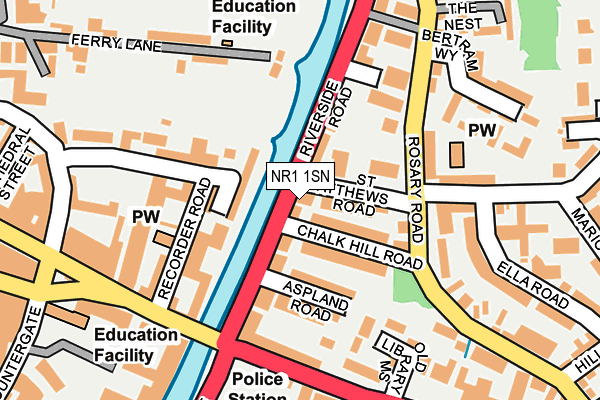 NR1 1SN map - OS OpenMap – Local (Ordnance Survey)