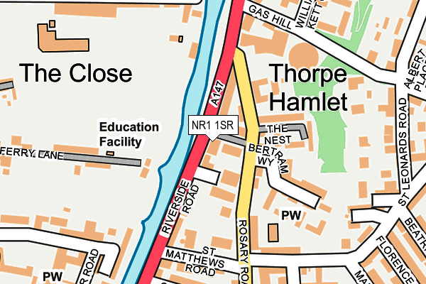 Map of SOPHIA RIDPATH LIMITED at local scale